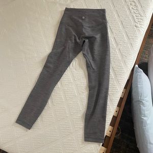 Lululemon align high rise leggings size 4 heathered blueish grey color